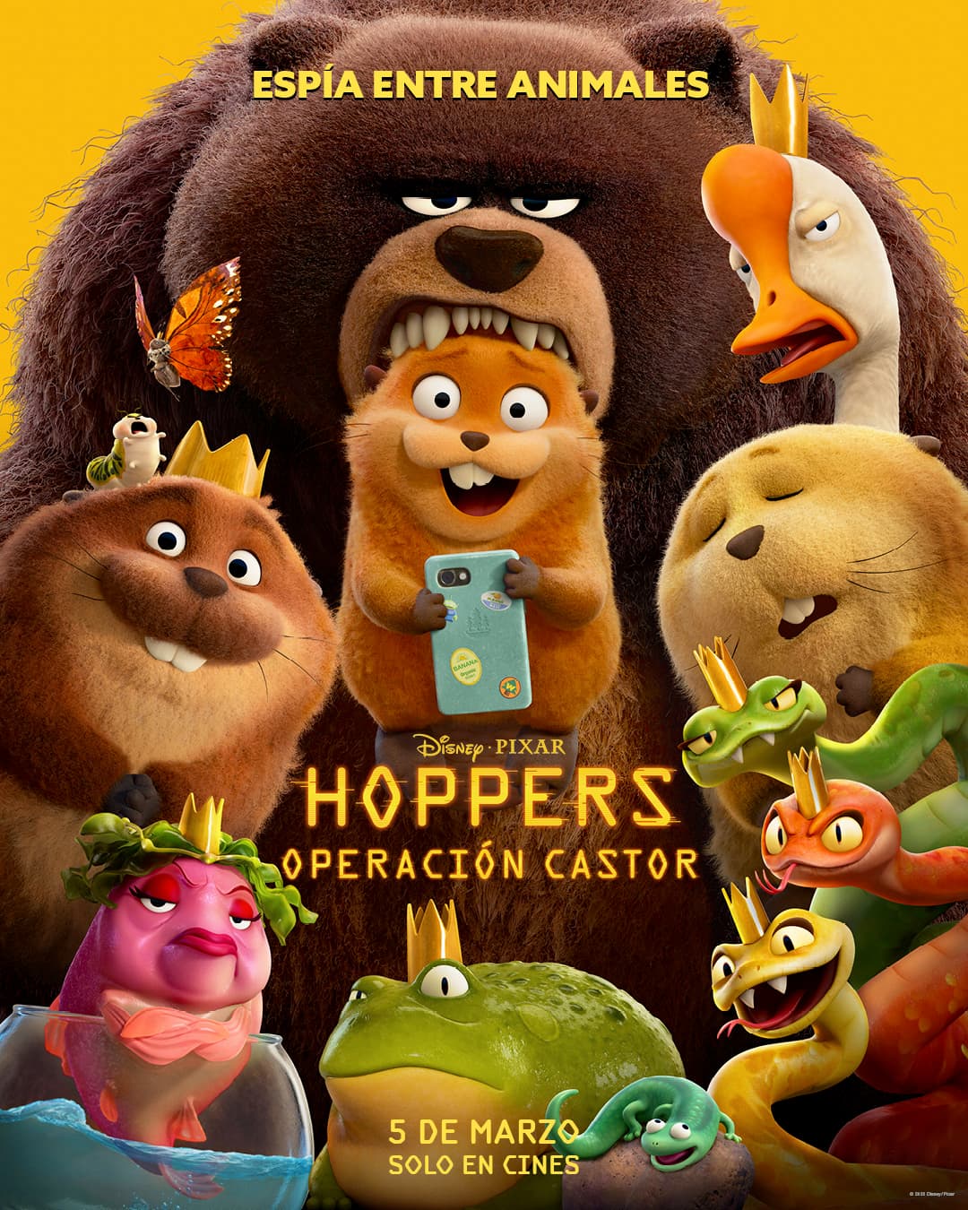 Póster de Hoppers: operación castor