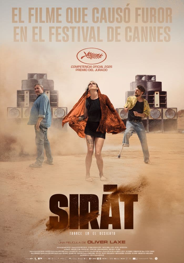 Póster de Sirat. Trance en el desierto